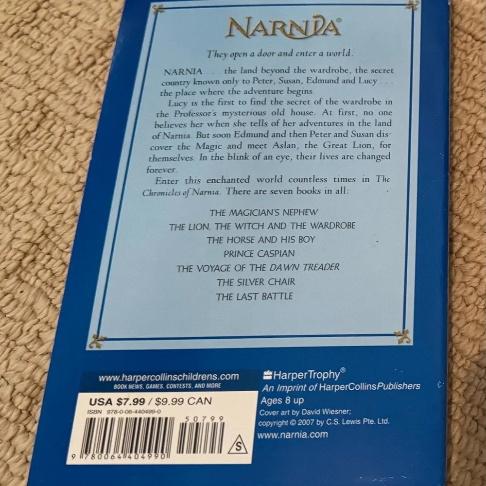 The Lion, the Witch and the Wardrobe Paperback Book